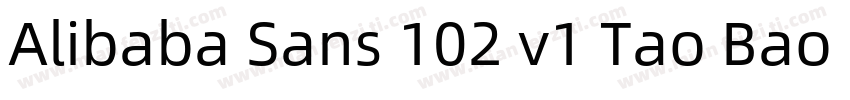 Alibaba Sans 102 v1 Tao Bao Md字体转换